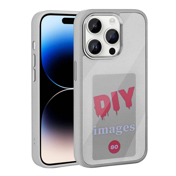 Apple iPhone 14 Pro Kılıf Ekranı Yansıtan Zore Akıllı NFC Kapak - Resim 2