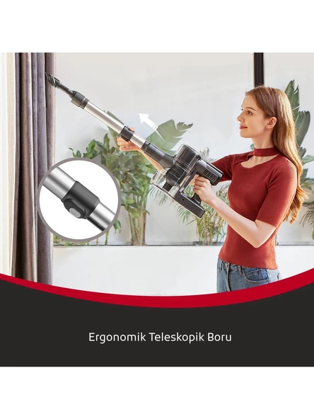 Fabcio Forza FBC035  Hepa Filtreli Kablosuz Dikey Süpürge (Islak Mop ve Turbo Başlığı Hediyeli) - 4