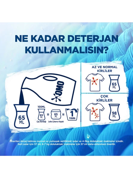 Omo Sıvı Çamaşır Deterjanı Active Beyazlar ve Renkliler İçin 26 Yıkama 1690 Ml x 2 - 6