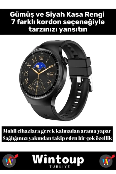 Watch 4 Plus 8in1 Smartwatch 2024 Son Sürüm Akıllı Saat Gps Bluetooth Çağrı Android Ios - Resim 2
