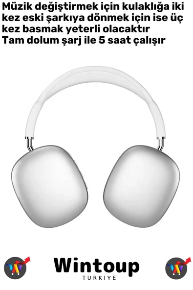 Poco M3 Pro Uyumlu 5.2 Bluetooth Anc Dokunmatik Toza Dayanıklı P9 Kablosuz Kulaklık - 2