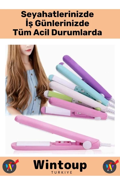 Özel Üretim Farklı Renk Seçenekleriyle Seyahat Tipi Mini Saç Düzleştirici - 3