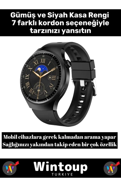 Xiaomi Tüm Modellerle Uyumlu Watch 4 Yeni Model Akıllı Saat Sesli Görüşme Adımsayar - 2