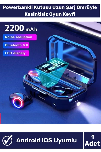 M12 Bluetooth Oyuncu Kulaklık ENC Mod Aktif Ios Android Tüm Telefonlara Uyumlu Bluetooth Kulaklık