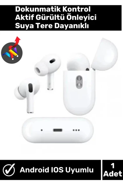 Ios&Android Uyumlu 2. Nesil Bluetooth Beyaz Pro Kulak İçi Kulaklık