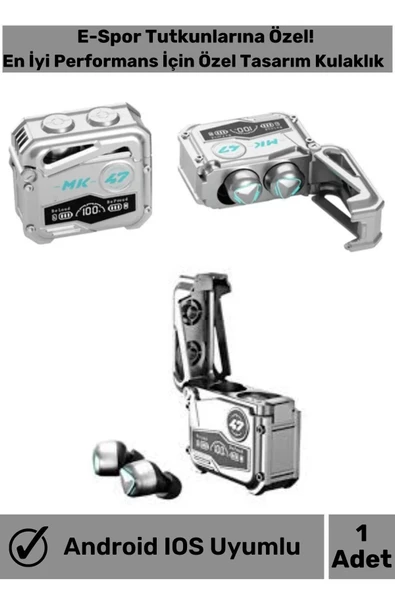 Yeni Mekanıik Model Bluetooh Kulaklık Yüksek Ses Stereo Kulaklık Tws ürün görseli