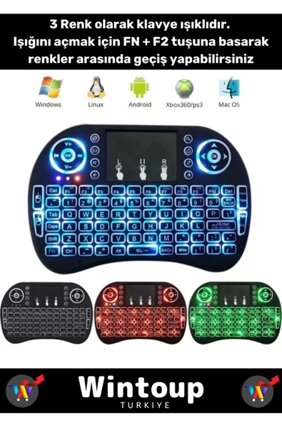 Smart Işıklı Kablosuz Mini Klavye

Smart Işıklı Kablosuz Mini Klavye Televizyon PS3 Dokunmatik Mouse - 2