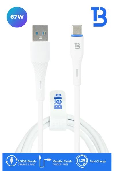 TYPE-C Usb Hızlı Şarj Data Kablosu 67W 1.2m BA-01 67w