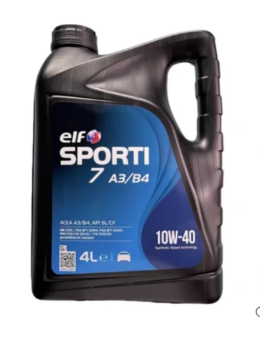 ELF SPORTI 7 10W-40 4 LT MOTOR YAĞI 2025 ÜRETİM