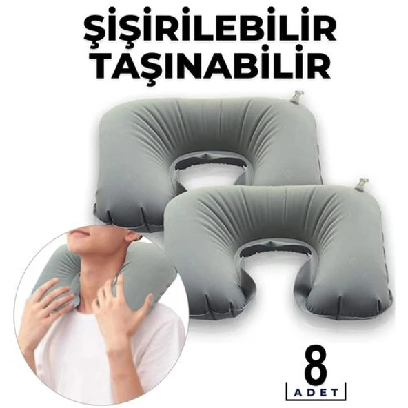 ModaCar 8 ADET Taşınabilir Boyun Uyku Yastığı   Aile Paketi Balvanera Design 718659 Toptan Paket