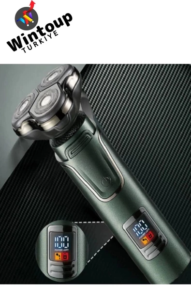 Erkek Tıraş Seti 3in1 Dijital Göstergeli 3 Başlıklı Tıraş Makinesi Erkek Bakım - 3