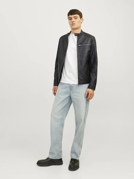 Jack Jones Dylan Pu Bıker Erkek Ceket 12261196 - 5