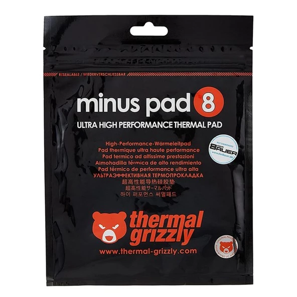 Thermal Grizzly Minus Pad 8 Ultra TG-MP8-120-20-30-1R Yüksek Performanslı Termal Ped - 120x20mm / 3mm - 2