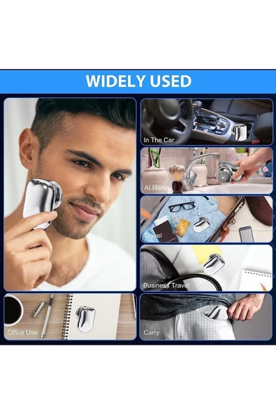 Mini Shaver Sıfır Sakal Taşınabilir Şarjlı Tıraş Makinesi Ipx6 Korumalı (4172) alithestereo - 4