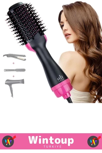 Profesyonel Saç Kurutma Makinesi Taraklı Saç Düzleştirici Fön Makinesi Saç Şekillendirici - 2