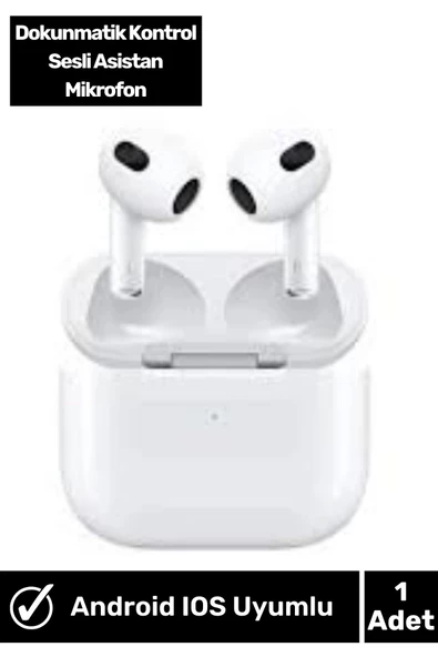 iPhone13&PRO Uyumlu 3. nesil Bluetooth Kulaklık Premium Seri ürün görseli