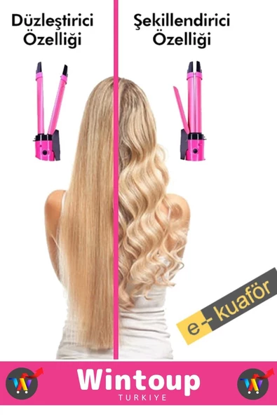 Özel Üretim Saç Düzleştirici Maşa İkili Güzellik Seti - 2