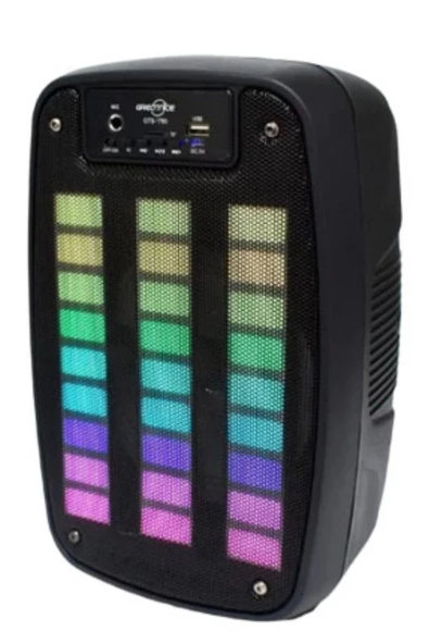 Işıklı Büyük Boy Party Box Bluetooth Hoparlör Taşınabilir Şarjlı Ses Sistemi Radyolu Karaoke BASS - 2