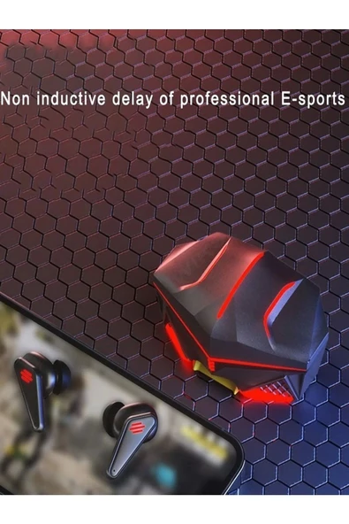 K98 Ultra Basslı 45 Ms Gecikmeli Led Işıklı Tws 5.2 Bluetooth Kulaklık L K98 Elfarıs - Resim 5