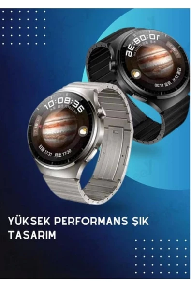 Akıllı Saat Watch 4 Suit Geniş Ekran 7 Kordon Hediyeli Akıllı Saat 7in1 Strap Smart Watch - Resim 2