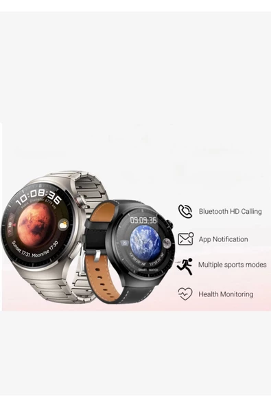 Akıllı Saat Watch 4 Suit Geniş Ekran 7 Kordon Hediyeli Akıllı Saat 7in1 Strap Smart Watch - Resim 3