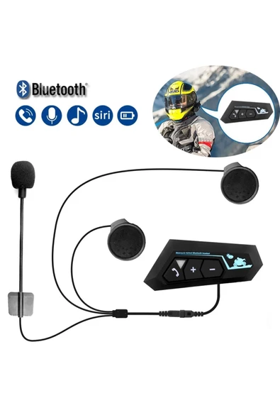 Motosiklet Mikrofonu Uyumlu Bluetooth 5.0 Kulaklık Bluetooth Interkom Kask Kulaklığı