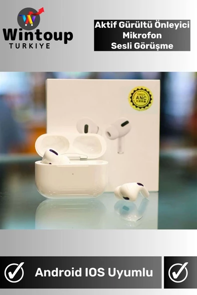 Air Buds Pro Premium ANC İos Android Uyumlu Kablosuz Kulakiçi Bluetooth Kulaklık