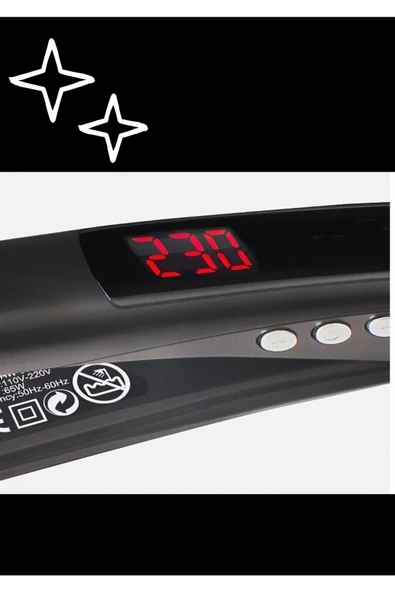 Saç Düzleştirici Isı Ayarlı LCD Ekran Erken Isınma Saç Düzleştirici Premium Version - 2