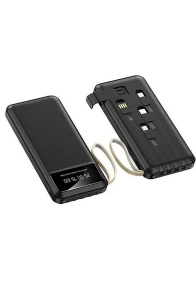 Premium Seri 20 Bin mAh Dijital Göstegeli Fenerli Powerbank Taşınabilir Şarj - 2