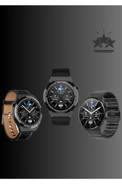 Akıllı Saat 3 Kordonlu Full Özellikli HD Ekran Ios&Android Uyumlu 3 Strap Smart Watch - 2