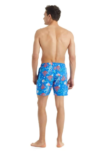 Blackspade 10423 Erkek Deniz Anası Baskılı Şort Mayo - 5