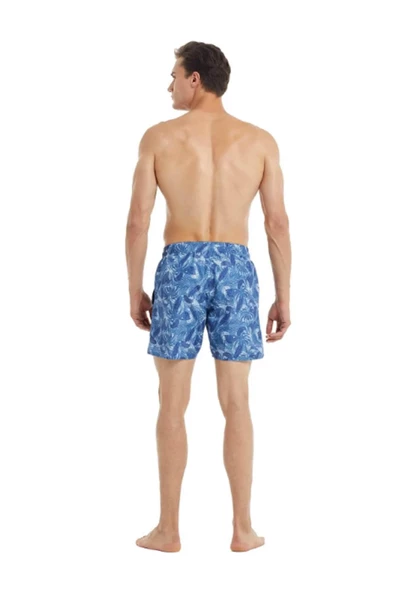 Blackspade 10036 Erkek Yaprak Baskılı Şort Mayo - 5