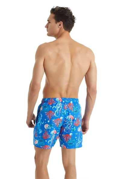 Blackspade 10423 Erkek Deniz Anası Baskılı Şort Mayo - 2