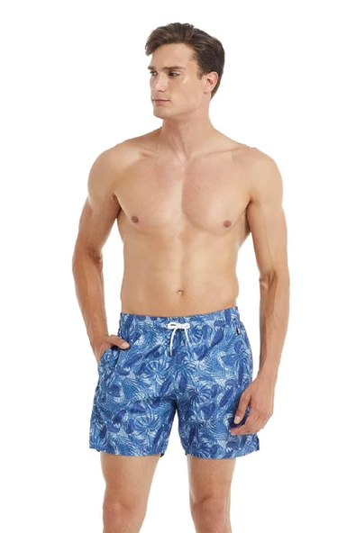 Blackspade 10036 Erkek Yaprak Baskılı Şort Mayo