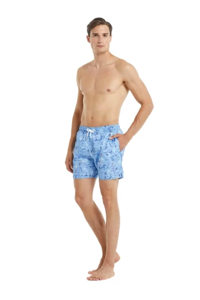 Blackspade 10037 Erkek  Şort Mayo - Mavi - Resim 3