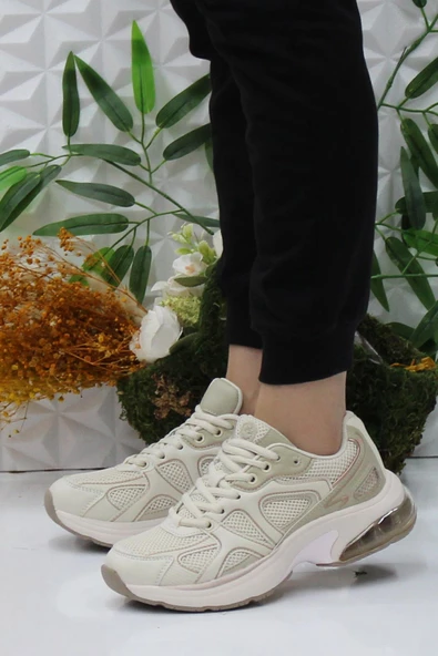 Lumberjack Matılda Bej Rahat Air Taban Orijinal Ürün Kadın Spor Ayakkabı - Resim 3