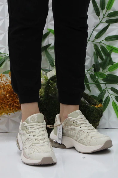 Lumberjack Matılda Bej Rahat Air Taban Orijinal Ürün Kadın Spor Ayakkabı - Resim 2