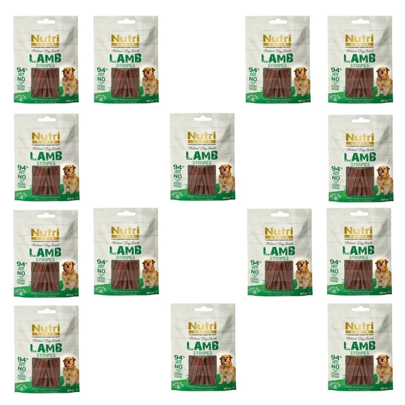 Nutri Canin 80Gr %100 Doğal Etten Natural Dog Snack Kuzu Etli Çubuk Atıştırmalık 14Adet Köpek Ödülü