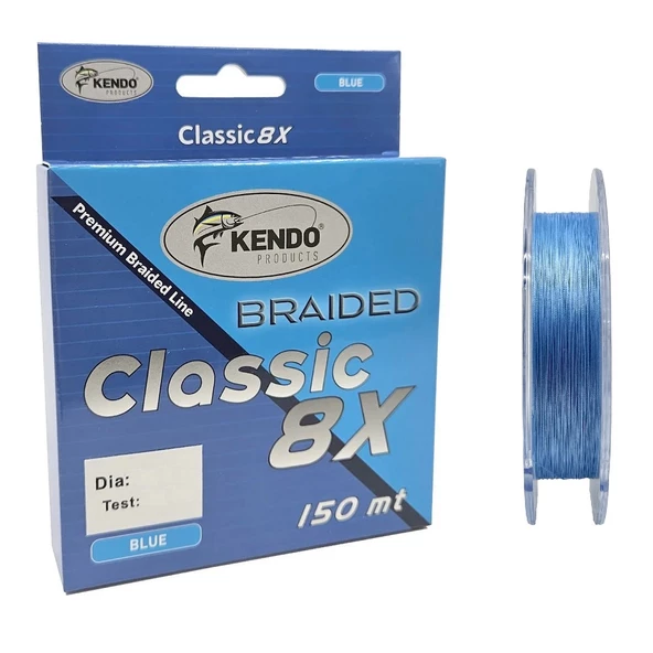 Kendo Classic 8X 150m 0,14mm Blue Örgü İp Misina