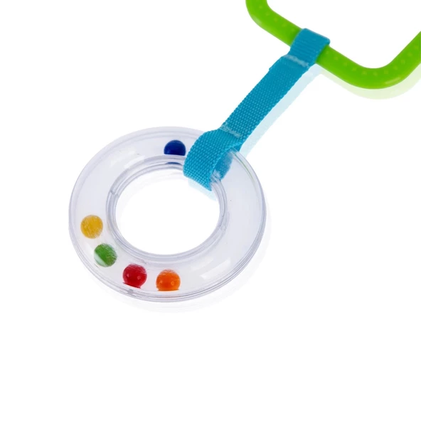 BabyJem Çıngıraklı Puset Halkası 877 Yeşil - 3