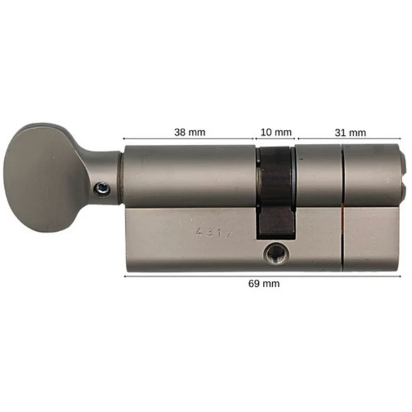 Multlock MTL600 Interactive Yüksek Güvenli Tuzaklı Çelik Takviyeli Mandallı Barel 71 mm - 7