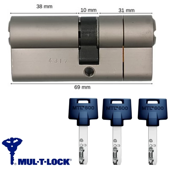 Multlock MTL600 Interactive Yüksek Güvenli Tuzaklı Çelik Takviyeli Barel 71 mm