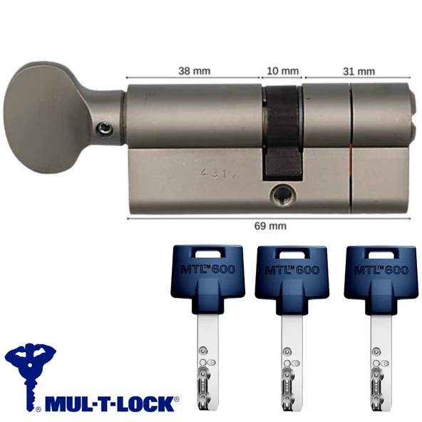 Multlock MTL600 Interactive Yüksek Güvenli Tuzaklı Çelik Takviyeli Mandallı Barel 71 mm