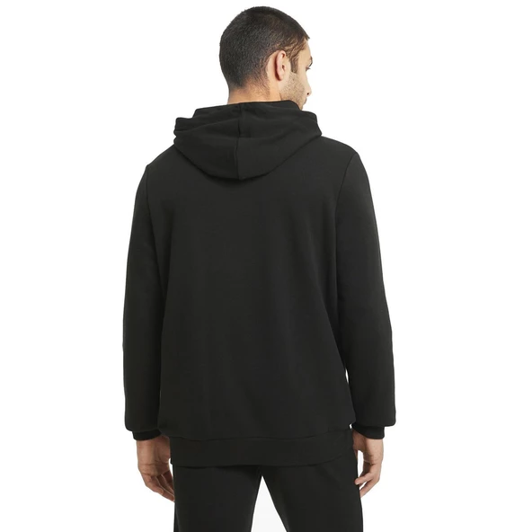 Puma Ess Big Logo Hoodie Erkek Siyah Günlük Stil Sweatshirt 586688-01 - 3