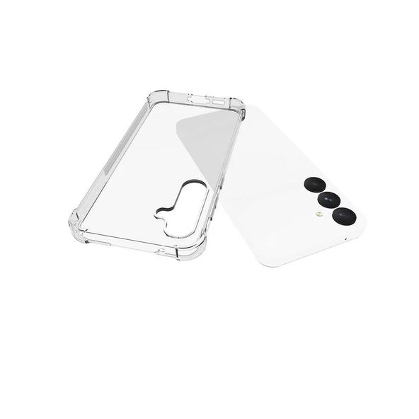 Samsung Galaxy A55 Kılıf Nitro Anti Shock Darbe Emici Köşe Korumalı Şeffaf Silikon Kapak - 2