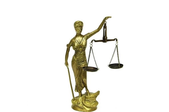 Adalet Kadını Terazili Biblo Dekoratif Hediyelik - 5