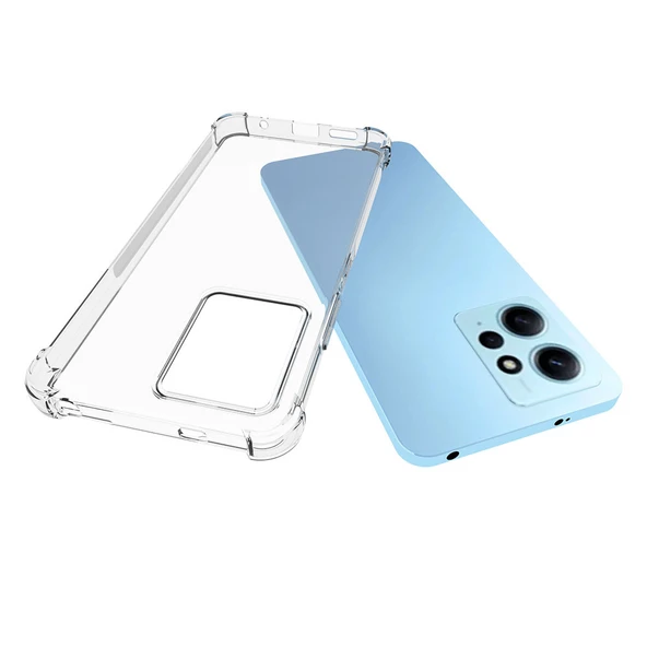 Xiaomi Redmi Note 12 4G Kılıf Nitro Anti Shock Darbe Emici Köşe Korumalı Şeffaf Silikon Kapak - 8
