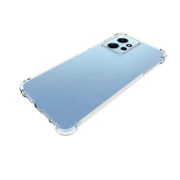 Xiaomi Redmi Note 12 4G Kılıf Nitro Anti Shock Darbe Emici Köşe Korumalı Şeffaf Silikon Kapak - 4