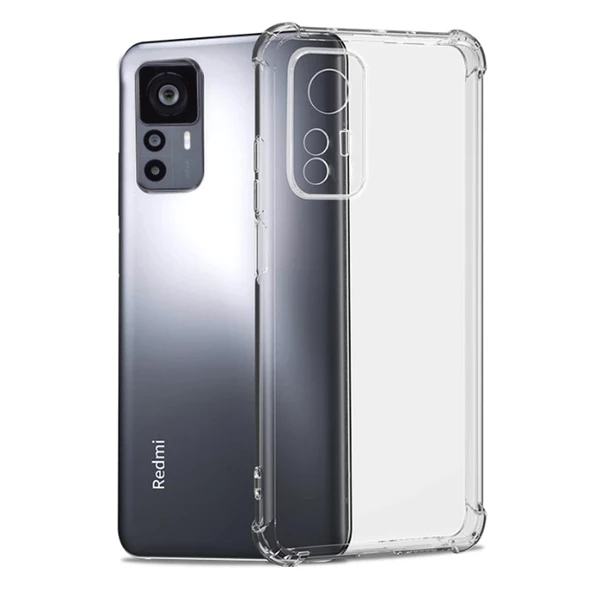 Xiaomi Mi 12T Kılıf Nitro Anti Shock Darbe Emici Köşe Korumalı Şeffaf Silikon Kapak ürün görseli 1