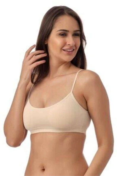 Pedli İp Askılı Krem ve Ten Rengi Büstiyer 2 adet - Resim 2